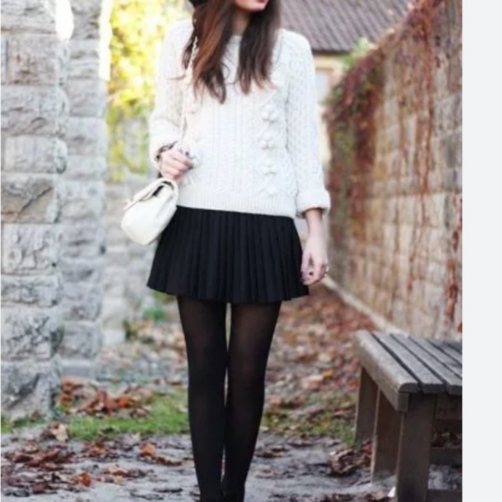 Y2K Esprit Black Pleated Mini Skirt